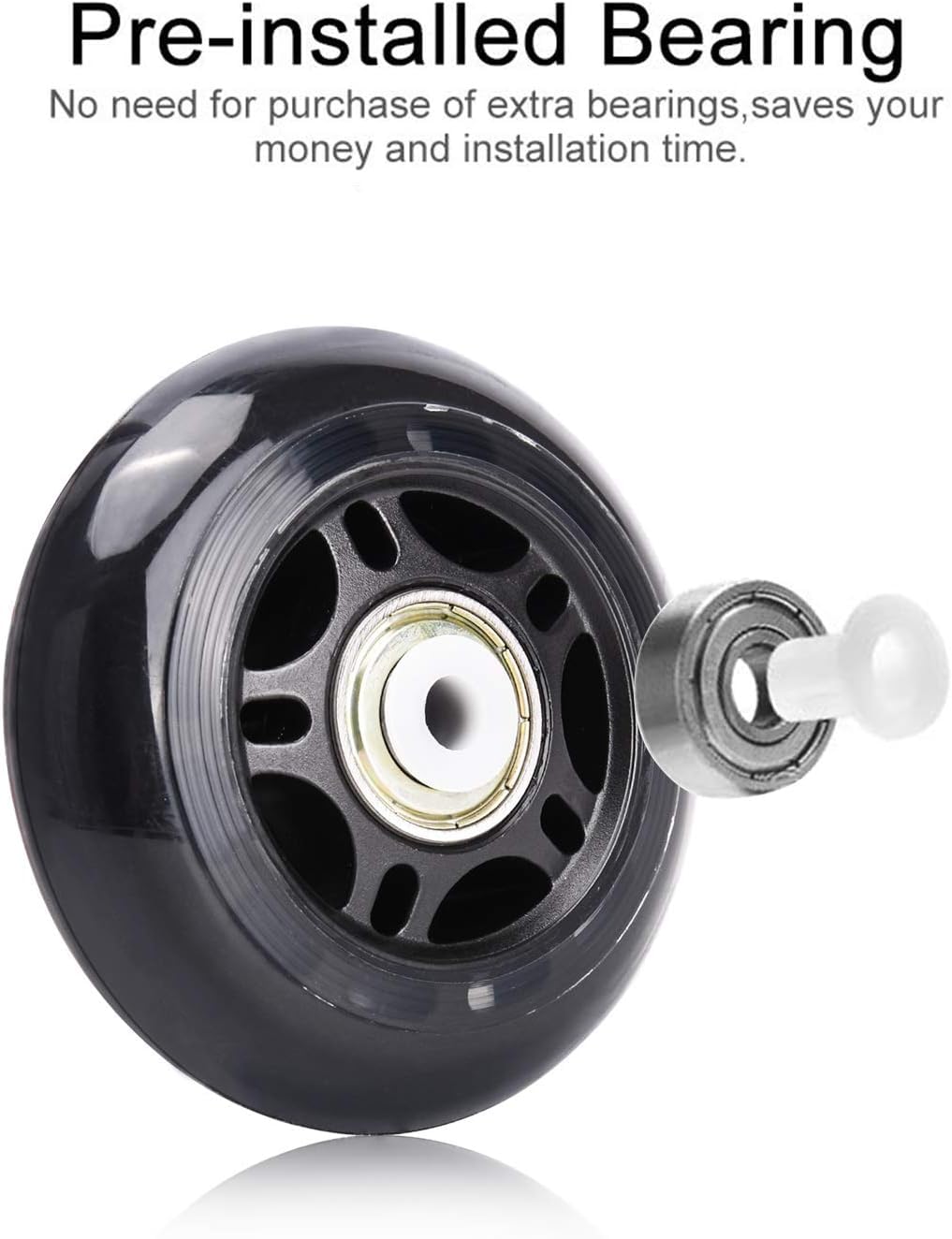 Amazon.co.jp: 70mm 82A 76mm 84A ローラーブレードホイール 8個